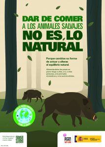 FORO AGRO GANADERO, INTERPORC y el MAPA lanzan la campaña ‘Dar de comer a los animales silvestres no es lo natural’