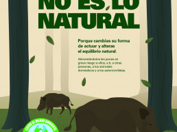 FORO AGRO GANADERO, INTERPORC y el MAPA lanzan la campaña ‘Dar de comer a los animales silvestres no es lo natural’