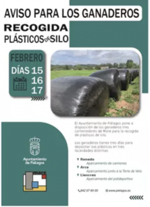 FORO AGRO GANADERO, Los ganaderos de Piélagos tendrán de nuevo contenedores para depositar los plásticos de silo