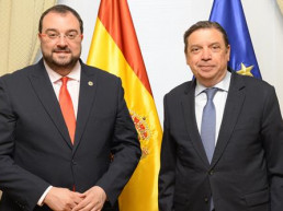 El ministro Planas y el presidente de Asturias abordan asuntos de interés agroalimentario para el Principado, luís planas