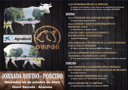 Ovipor organiza una jornada técnica de bovinos y porcinos en Aracena para analizar la situación del sector