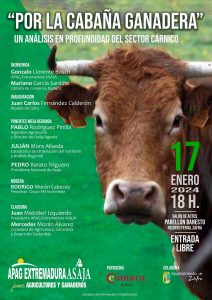 APAG Extremadura Asaja organiza el 17 de enero en Zafra una jornada de análisis del sector cárnico