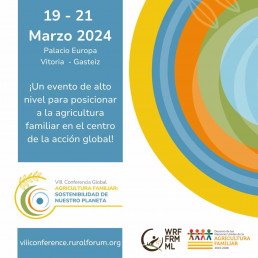Victoria-Gasteiz acogerá del 19 al 21 de marzo la octava edición de la Conferencia Global sobre Agricultura Familiar