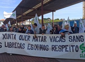 Propietarios de la granja de Manzaneda protestan ante la Xunta tras sacrificar sus vacas: "Estamos abandonados"