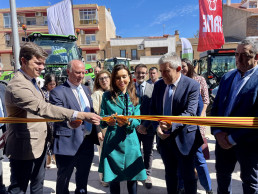 Inaugurada la Feria Agroalimentaria de La Almunia que nace para ser referente en la fruta de hueso en Aragón