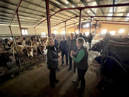Tres jóvenes amplían su formación en la ganadería Val del Mazo con el programa CULTIVA 'Erasmus Agrario'