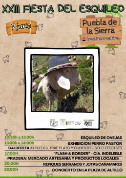 Puebla de la Sierra celebra una jornada dedicada al esquileo de ovejas con artesanía, caldereta y música en directo