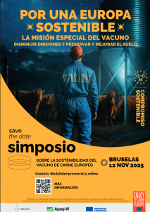 Bruselas acoge el 12 de noviembre el I Simposio sobre la Sostenibilidad del Vacuno de Carne Europeo, organizado por Provacuno y Apaq-W